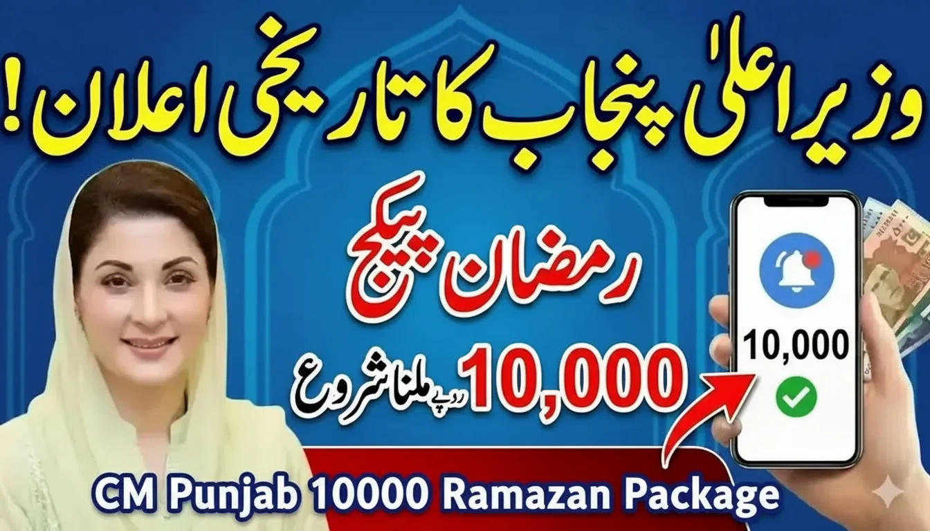 CM Punjab 10000 Ramazan Package Registration 2026