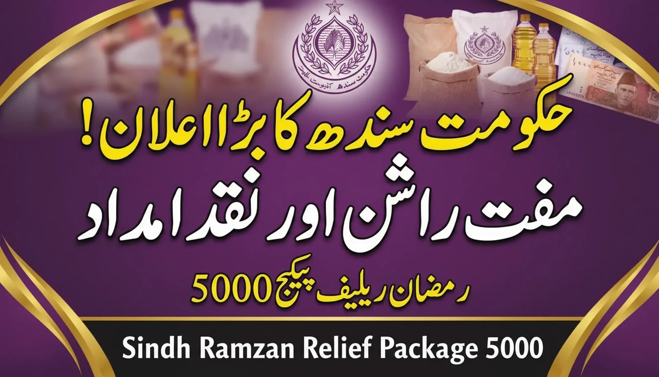 Sindh Ramzan Relief Package 5000 Registration Process 2026